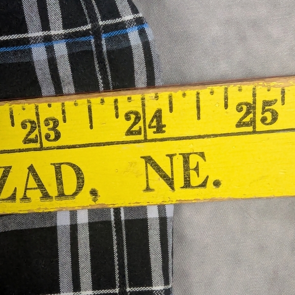 Wrangler George Strait Size Small Plaid Blue Black Button Down Shirt Tag IsFaded - Picture 9 of 9